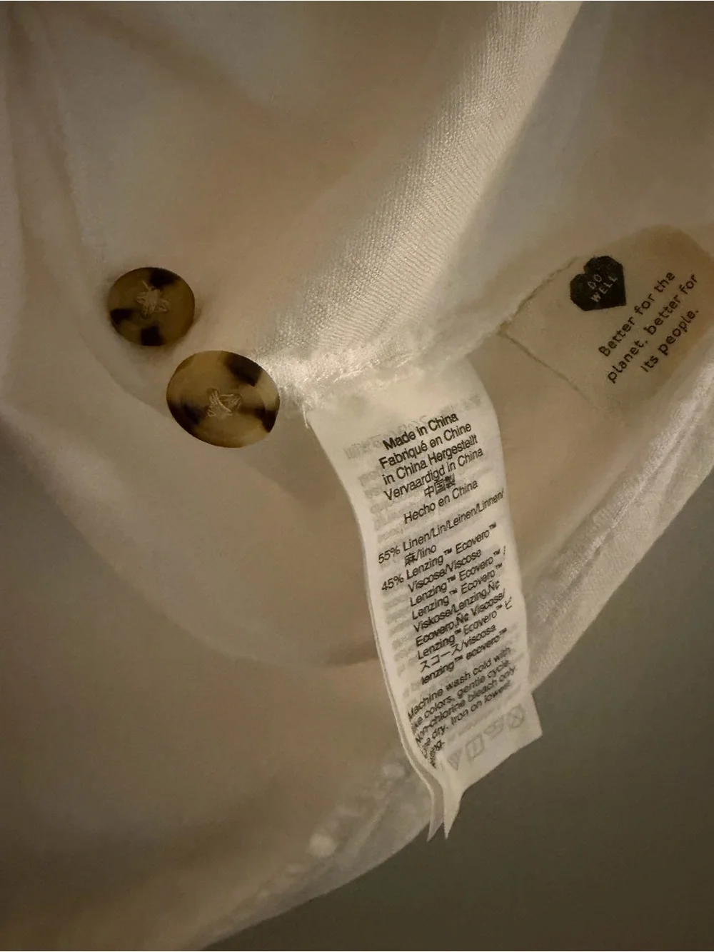 Madewell Linen-Blend Plaza Button-Front Shirt